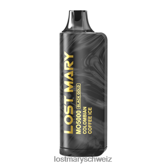 Lost Mary Mo5000 Black Gold Edition 6H84D94 - LOST MARY vape bewertung - kolumbianisches Kaffeeeis