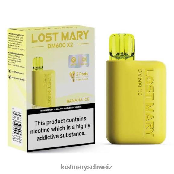 Lost Mary DM600 x2 Einweg-Vaporizer 6H84D187 - LOST MARY vape preis - Bananeneis