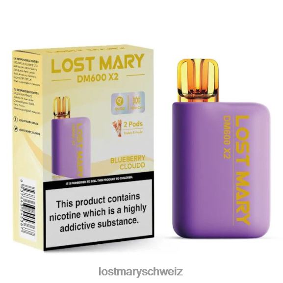 Lost Mary DM600 x2 Einweg-Vaporizer 6H84D190 - LOST MARY vape - Blaubeerwolke