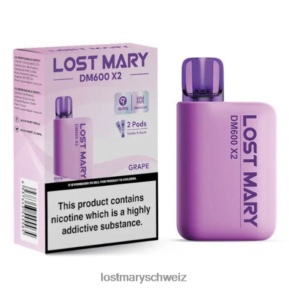 Lost Mary DM600 x2 Einweg-Vaporizer 6H84D192 - LOST MARY preis - Traube