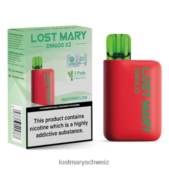 Lost Mary DM600 x2 Einweg-Vaporizer 6H84D200 - LOST MARY vape - Wassermelone