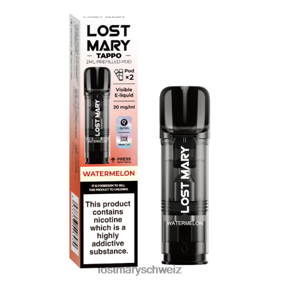 Lost Mary Tappo vorgefüllte Kapseln – 20 mg – 2 Stück 6H84D177 - LOST MARY vape preis - Wassermelone