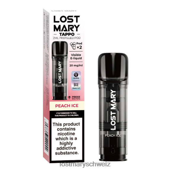 Lost Mary Tappo vorgefüllte Kapseln – 20 mg – 2 Stück 6H84D180 - LOST MARY vape - Pfirsicheis